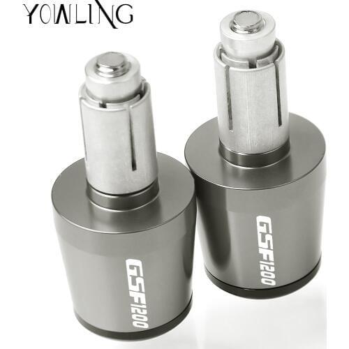 For SUZUKI GSF1200 BANDIT GSF 1200 2001 2002 2003 2004 2005 2006 Motorcycle CNC 22MM Handlebar Grips Handle Bar Cap End Plugs