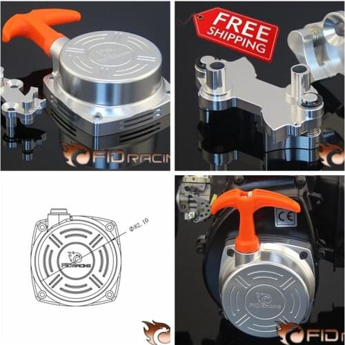 FID CNC Alloy Pull starter Dial Plate Dust Proof for Baja 5b Losi 5ive-t DBXL LT 1/5 rc car gas