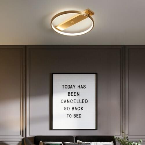 JMZM Nordic Modern Copper LED Ceiling Lights Fixtures Kitchen Hallway Balcony Acrylic Ceiling Lamps indoor lighting For bedroom
