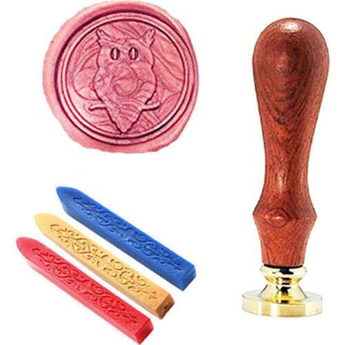 Owl Wax Seal Stamp Custom Crow Sealing Wax Stamp Kit Crow Wax Stamp Set Personalized Wedding Anniversary Invitation Seal Stamp