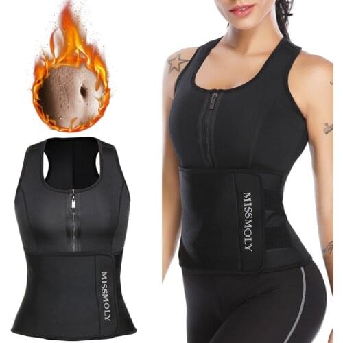 Corset Top Neoprene Waist Trainer Body Shaper Sweat Sauna Vest Trimmer Belt Women Slimming Sheath Fat Burning Belly Shapewear