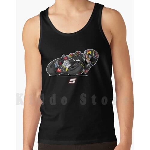 The Flying Frenchman-Johann Zarco tank tops vest 100% Cotton France French Team Zarco 5 Jz5 5 Moto 2 Moto 3 Vector Le Mans