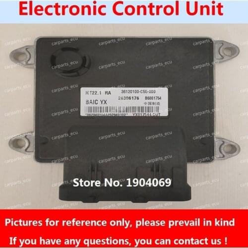 Engine Computer Board B6001754 36120100-C55-000 28306176 MT22 ECU 36120100-C2R-000 160921 BJ415C YX081051 For BAIC Huansu Car