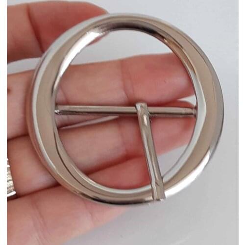 Silver color 4 cm bag buckle