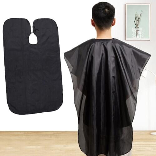 Salon Barber Cape Gown Hair Cutting Hairdressing Hairdresser Cloth Solid Black Increase Distribution Of Adult Management