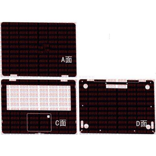 KH Laptop Carbon fiber Leather Sticker Skin Cover Protector for ASUS ZenBook UX461UA UX461UN 14"