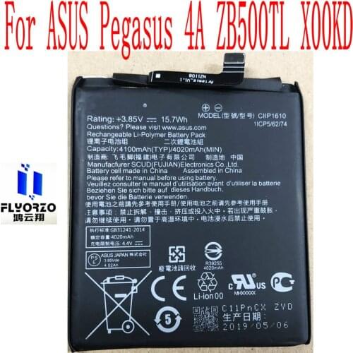 New High Quality 4100mAh C11P1610 Battery For ASUS Pegasus 4A ZB500TL X00KD Mobile Phone