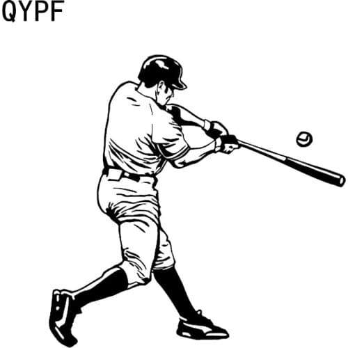 QYPF 13.1*12.9CM Coolest Baseball Pitcher Decor Vinyl Car Sticker Accessories Silhouette C16-0642