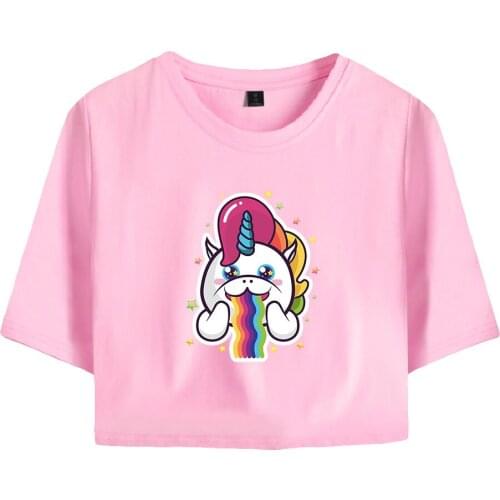 Iamsanna Short Sleeve Loose All-match Casual Street Harajuku Style Sexy T-shirts top