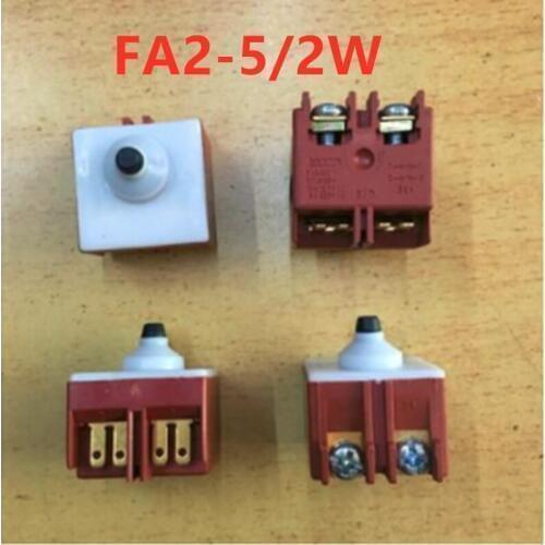 50pcs Angle Grinder FA2-5/2W 250V 5A 125VAC/10A Momentary DPST NO PushButton Switch for 6-100 GWS6/8-100 S1M-FF03-100A TWS66