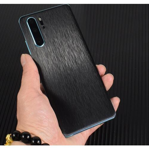 High Simulation Metal Brushed Phone Sticker Phone Back Paste Film For HUAWEI Mate 30 P30 Pro P20 Mate 30 20X 20 Pro HONOR 9X 8X