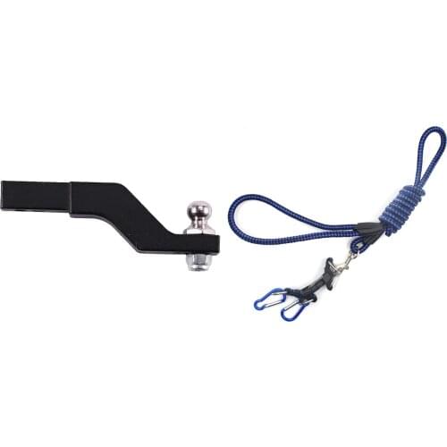 1X RC Car Metal Trailer Hook Drop Hitch Receiver For TRX4 TRX-4 Rear Bumper Hook Upgrade Parts & 1PCS Tow Rope With Hook