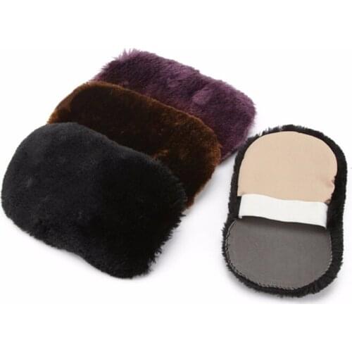 1Pc Soft Wool Polishing Shoes Clean Cleaning Gloves Shoe Care Brush Wipe Shoes