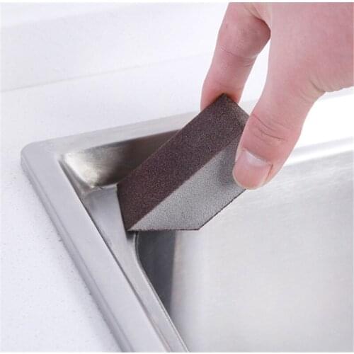 1Pcs Carborundum Sponge Eraser Cleaning Pad Eco-Friendly Scouring Pad For Dish Wash Emery Rust Removing Tool Kitchen Supplies