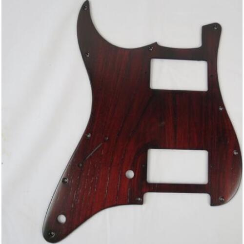 1PCS left hand solid Ailanthus wood GUITAR HH Pickguard #2691