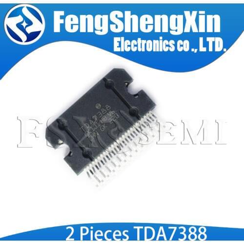 2pcs/lot New TDA7388 ZIP25 TDA7388A ZIP 7388A ZIP-25 42W quad bridge car radio amplifier IC