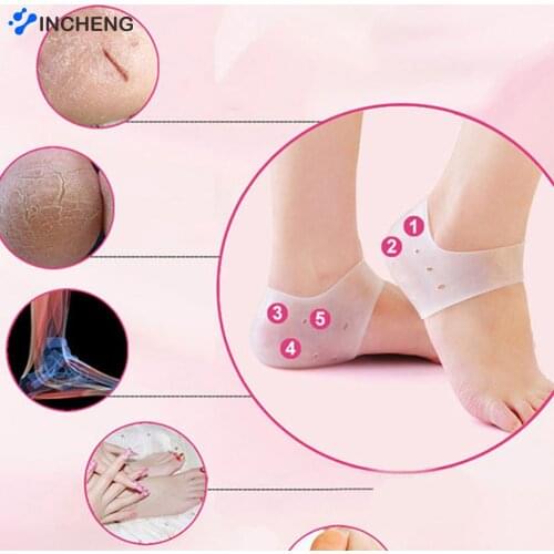 2PCS Heel Protector Protective Sleeve Heel Spur Pads for Relief Plantar Fasciitis Heel Pain Reduce Pressure on Heel
