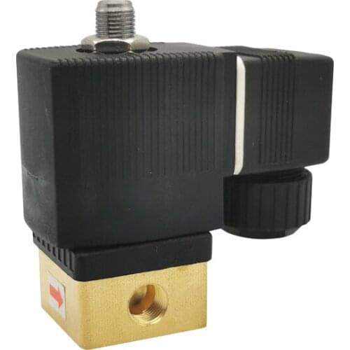 6014 Seriers Air Compressor electric Solenoid Valve 1/4 1/8 AC220V Free Shipping Direct Acting Normal Closed 2/2 way Valve