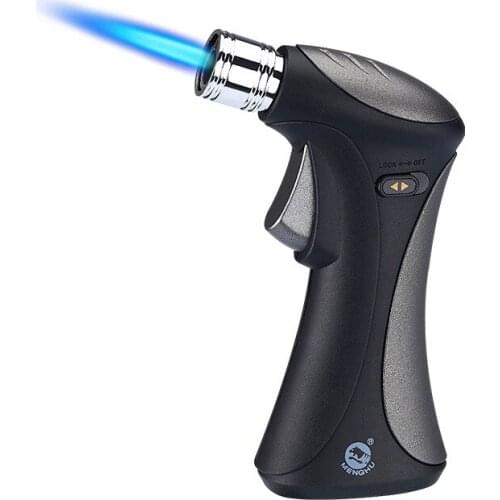 Butane Torch Culinary Torch Refillable Kitchen Butane Torch Lighter with Safety Lock and Adjustable Flame for BBQ and Baking