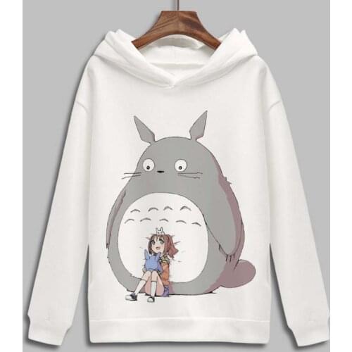 Tonari no Totoro Cosplay Hoodie Totoro Cartoon Cat Print Fleece Sweatshirt Hoodies Pullover Streetwear Casual Top Costume Hoody