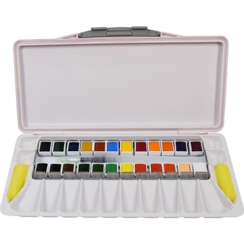 Watercolor Paint Set Richly Pigmented Portablet Painting Art Supplies Watercolor Paint Set Travel Watercolor Kit Brush Palette