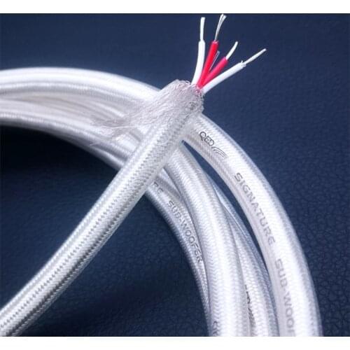 Hifi QED core + zweilagiges, shielded, silver plated copper audio RCA cable bulk XLR DIY cable with 8 mm diameter