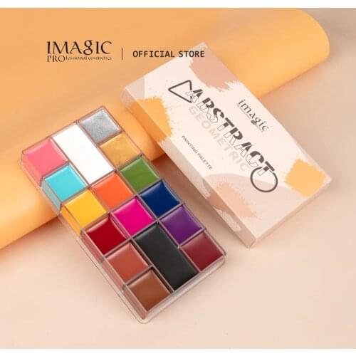 IMAGIC 16 Colors Flash Tattoo Face Body Paint Oil Painting Halloween Non Toxic Safe Professional Abstract Art Party Fancy Makeup