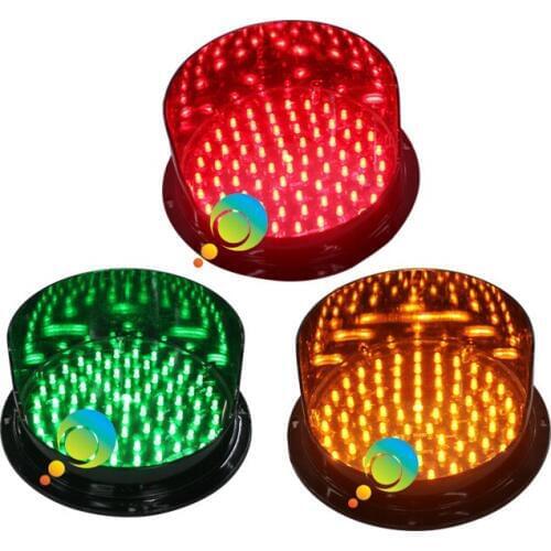 DC12V 200mm 8 inch traffic signal light lamp waterproof traffuc replacement red yellow green one pack on sale