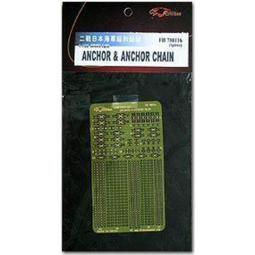 Flyhawk FH 700116 Metal Etching Parts of Anchor and Anchor Chain for Japanese Navy Warships in World War II