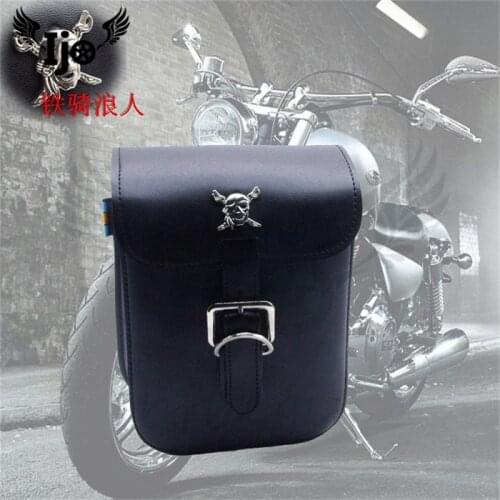 Motorcycle saddle bag High-quality leather for kawasaki honda suzuki yamaha universal side bag luggage Motorcycle Bag tool bag