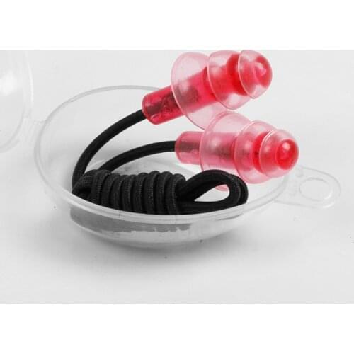 A pair Silicone Soft Ear Plugs Noise Reduction Comfort Earplugs PVC Rope Earplugs Protective for Swimming for Sleep Wholesale