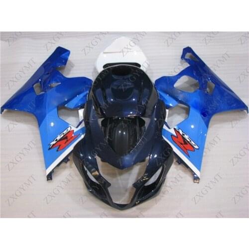 Plastic Fairings GSX-R600 2004 - 2005 K4 Blue Black Fairings for Suzuki GSXR750 05 Body Kits for Suzuki GSXR600 2004