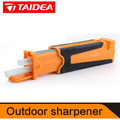 TAIDEA Professional Outdoor knife sharpener Multifunction Kitchen Sharpening Stone Grinder knives Ceramic Sharpener Tool