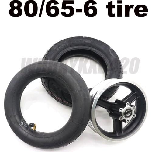 80 / 65-6 Tire for 10 Inch Folding Electric Scooter ZERO 10X Dualtron KUGOO M4 Thickened Widened 10x 3.0 Tire Inner Tube