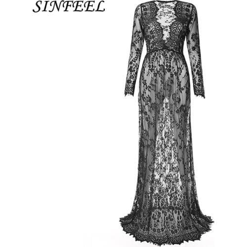 Летние платья с длинным рукавом SINFEEL China At AliExpress