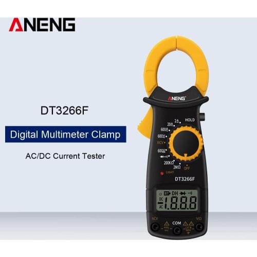 ANENG DT-3266F Digital Display Amper Clamp Meter Multimeter NCV Current Clamp Pincers Voltmeter Ammeter AC/DC Current Tester