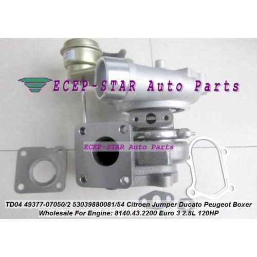 Turbo TD04 53039700081 53039700054 49377-07050 49377-07052 Turbocharger For Citroen Jumper Fo Fiat Ducato For Peugeot Boxer 2.8L