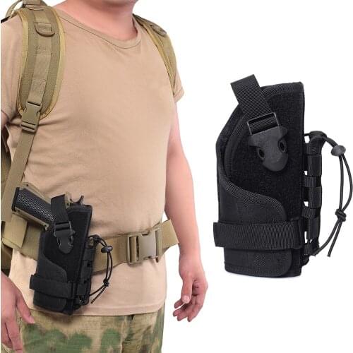 Universal Tactical Gun Holster Molle Belt Pistol Holster Beretta Revolver Glock 92 Waist Pouch Hunting Shooting Handgun Holder