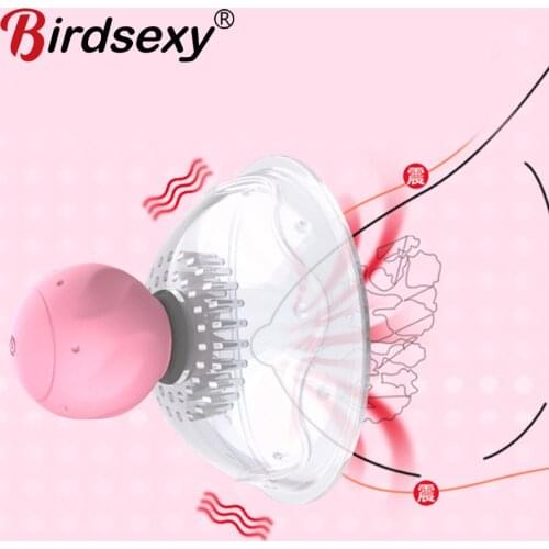 Nipple Clitoris Stimulation Breast Enlargement Vibrator Breast Pump Bra Massager Sucker Masturbation Tools Sex Toys For Women