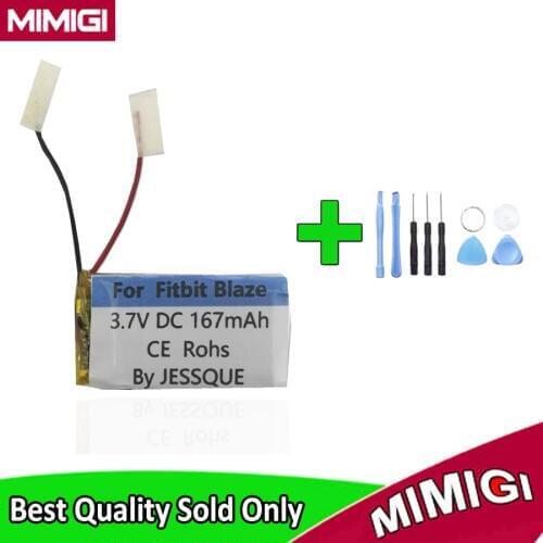 High-quality 3.7V 167mAh Replace Battery For Fitbit Blaze Smart Watch Batterie Accumulator AKKU + Toolsets