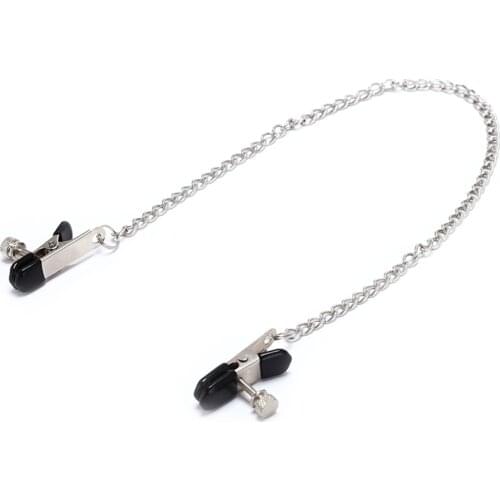1Pcs Butterfly Style Stainless Steel Metal Chain Nipple Milk Clips Breast Clip Slaves Nipple Clamps Exotic Accessories