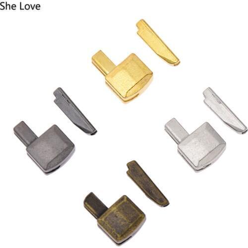 Chzimade 10 Sets 8# Metal Repair Zipper Stopper DIY Sewing Zipper Accessories for Clothes