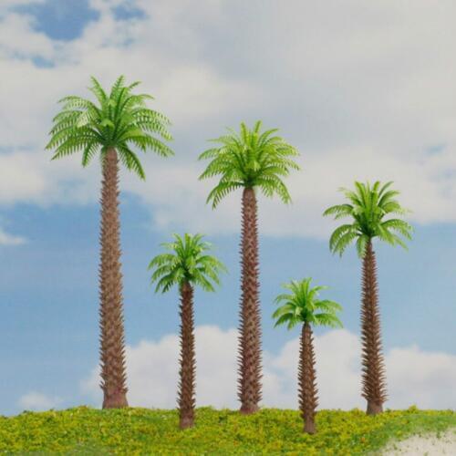 100pcs/lot 6.5cm 1/200 Scale Plastic Model Palm Tree For Ho Train Layout
