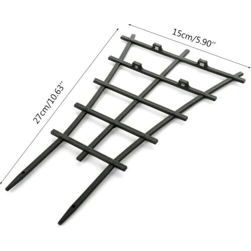 2/6/12 Pcs Garden Mini Climbing Trellis DIY Plastic Superimposed Potted Plant Support Trellises for Plants Vines