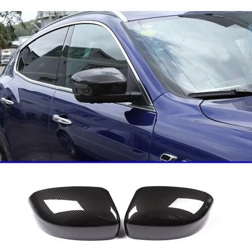 2 pcs For Maserati Levante 2016-2018 Car Side Rearview Mirror Cover Cap Trim Car Accessories