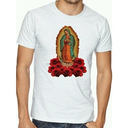 2019 Summer Fashion Funny Print T-Shirts 12 T-Shirts Virgen De Guadalupe Mary Maria Virgin Lot Wholesale soccerer T Shirts