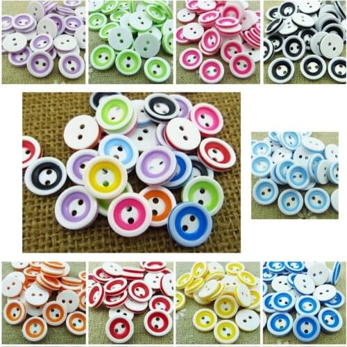 50PCS 12.5MM Mixed/single line shirt Button Pearl coat sweater ring Buttons Garment Sewing Accessory diy crafts R-137