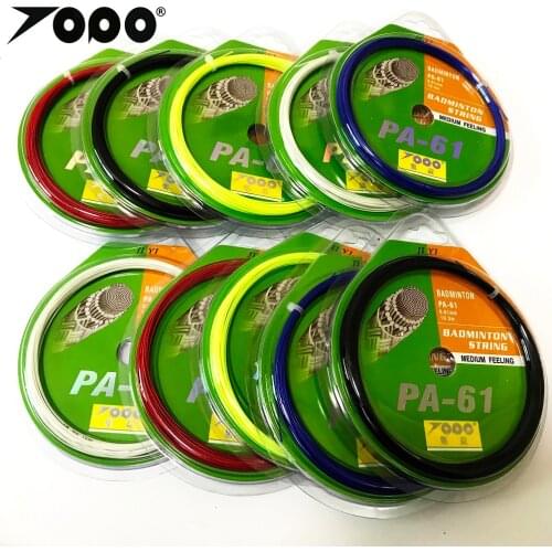 Free shipping 0.61mm thinnest string PA61 badminton String 10m