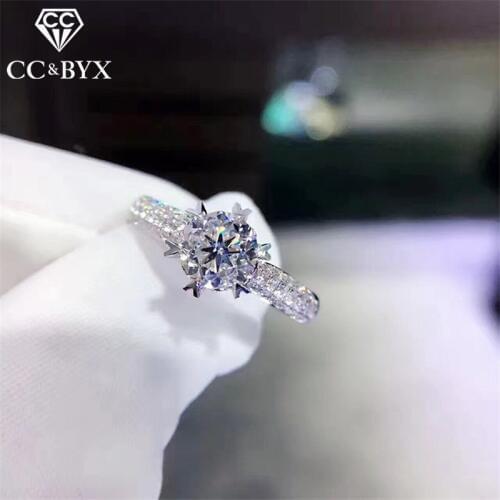 CC Bijouterie Rings For Women Wedding Engagement Bridal Jewelry Cubic Zirconia Heart Bague Accessories Drop Shipping CC1427
