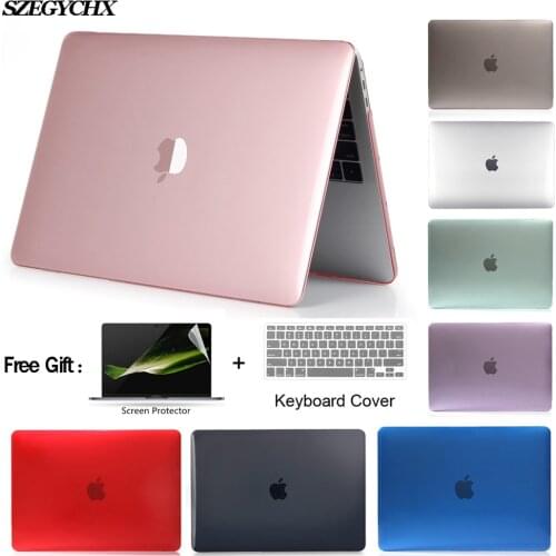 Laptop Case 2021 For Macbook Air 13 Case Retina 11 12 Touch Bar ID A2159 A2179 A2251 For Macbook Pro 13 Case A2289 A2141 A1989